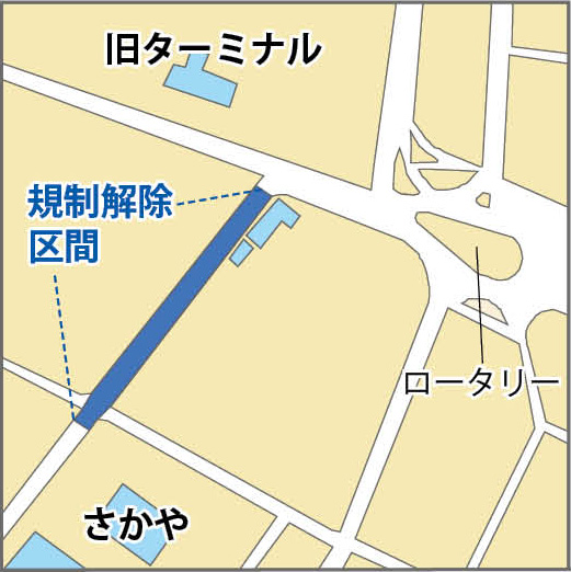 交通規制解除地図