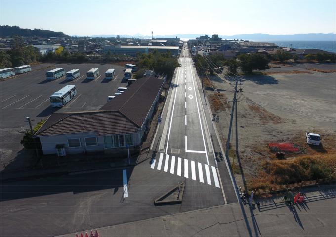 工事現場空撮写真