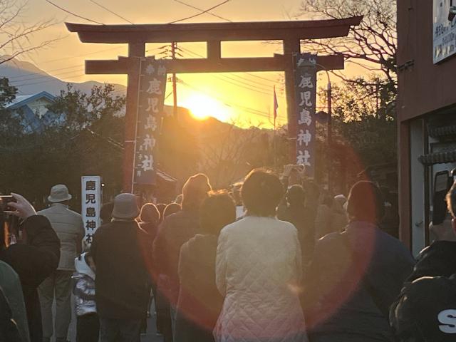 鹿児島神社（下宮神社）で初日の出を楽しむ