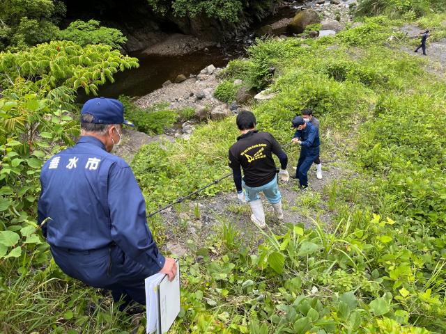 令和4年5月28日（土曜日）深港簡易水道組合貯水タンク現地確認2