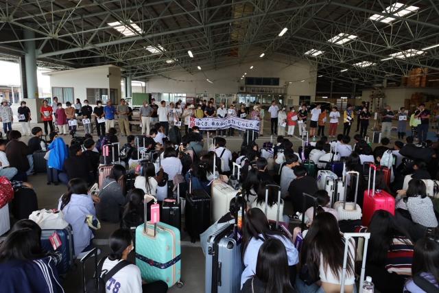 令和5年10月1日（日曜日）大阪府立布施北高等学校の教育旅行受入開村式2